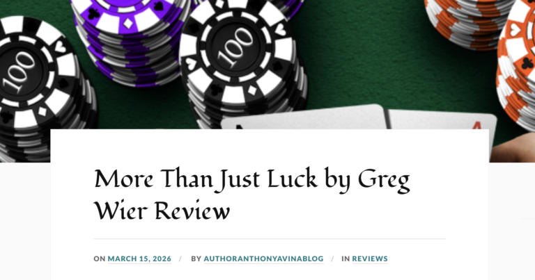 More Than Just Luck Book Review by Anthony Avina