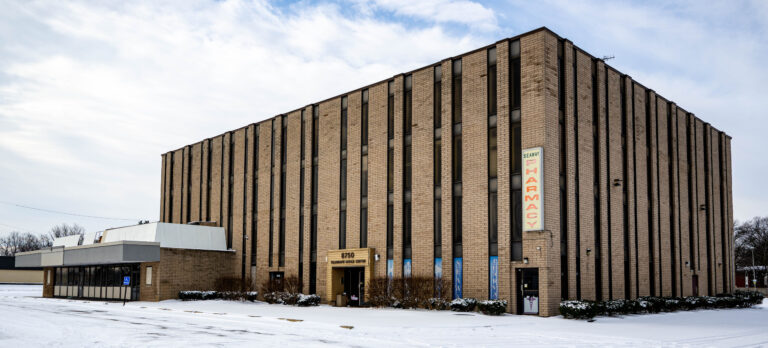 Brown multi-story office building