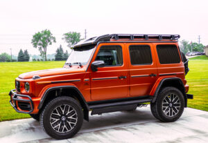 G Rides: Orange Mercedes-Benz G-Class with a roof rack