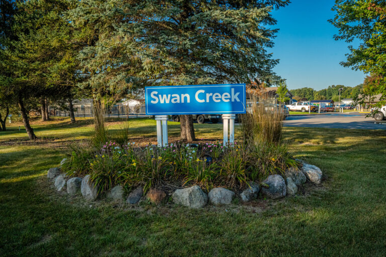 Swan Creek entrance sign