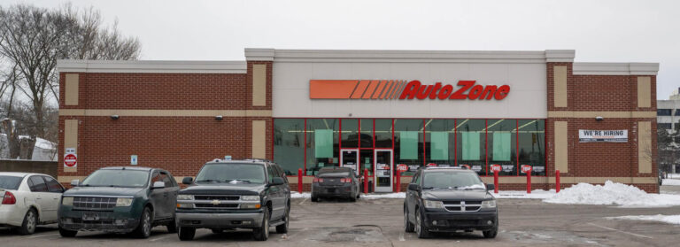 AutoZone store and parking lot